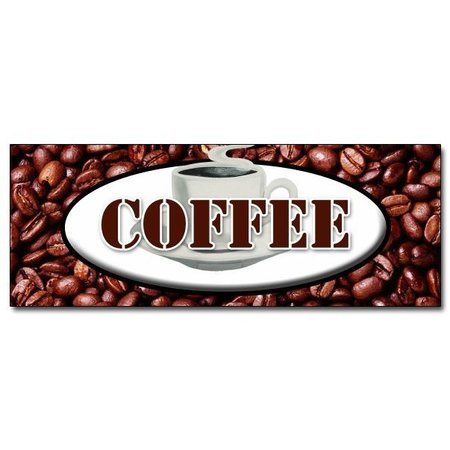 SIGNMISSION Safety Sign, 48 in Height, Vinyl, 18 in Length, Coffee D-48 Coffee